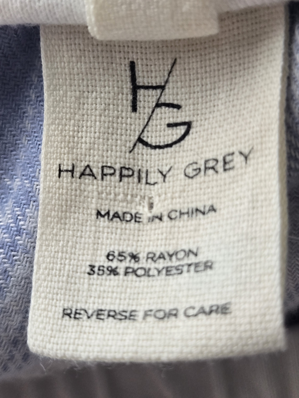 Happily Grey Light Blue Plaid Lounge Pajama Pants XL (8386) - Picture 4 of 5
